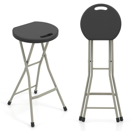 28 Inch Portable Folding Stool, 330lbs Sturdy Frame Patio Dining Chairs Options at Gallery Canada
