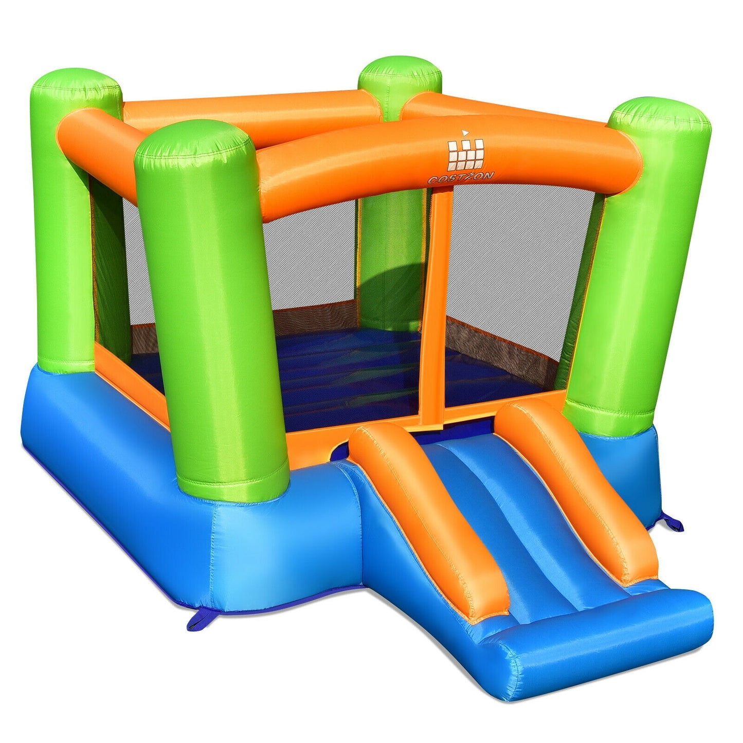Kids Inflatable Bounce House without Blower for Indoor and Outdoor Bounce House Green, Blue, Orange at Gallery Canada