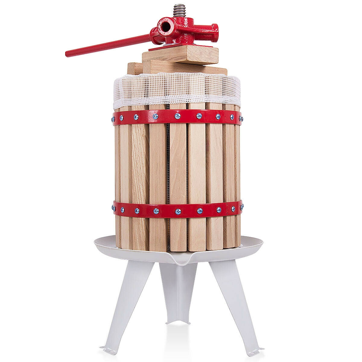 1.6 Gallon Fruit Wine Press Cider Juice Maker Tool, Natural Juicers & Coffee Machines Natural at Gallery Canada