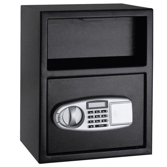 Digital Deposit Safe Box, Front Drop, Black Safe Box Black at Gallery Canada