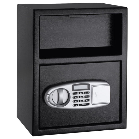 Digital Deposit Safe Box, Front Drop, Black Safe Box Black at Gallery Canada