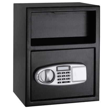 Digital Deposit Safe Box Depository with Front Drop for Jewelry and Cash, Black Safe Box at Gallery Canada