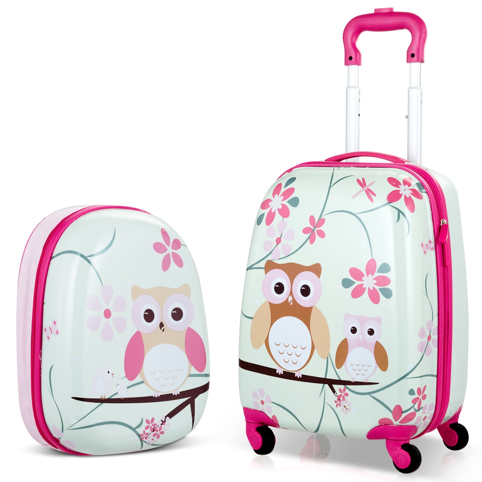 12 Inch, 16 Inch ABS Kids Suitcase Luggage Set, Green, Pink Kids Luggage at Gallery Canada