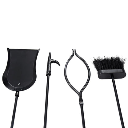 31 Inch 5 Pieces Hearth Fireplace Fire Tools Set, Black Fireplace Tools at Gallery Canada