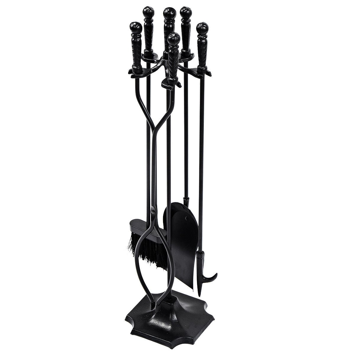 31 Inch 5 Pieces Hearth Fireplace Fire Tools Set, Black Fireplace Tools at Gallery Canada