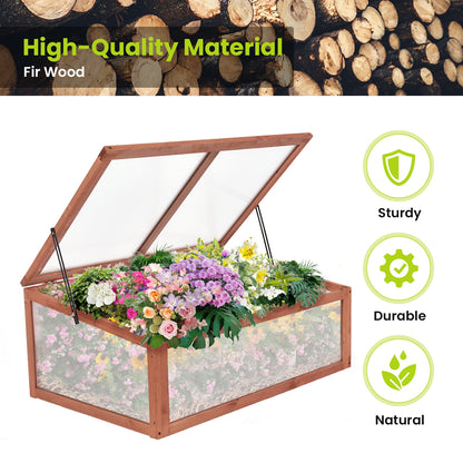 Outdoor Indoor Garden Portable Wooden Greenhouse, Brown Greenhouses at Gallery Canada
