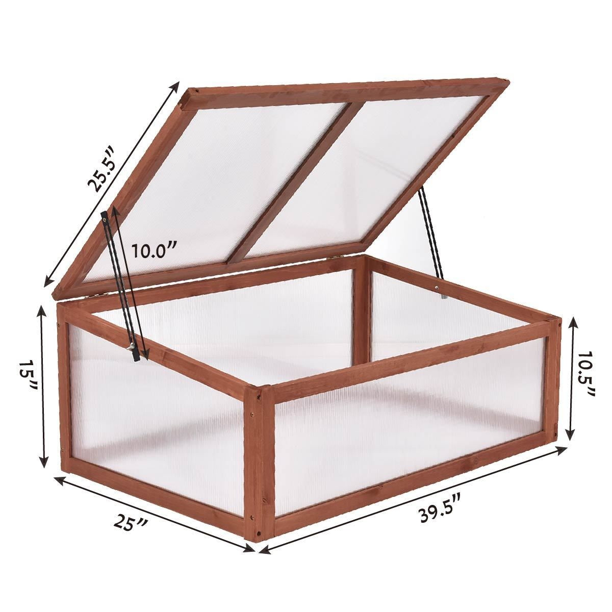 Outdoor Indoor Garden Portable Wooden Greenhouse, Brown Greenhouses at Gallery Canada