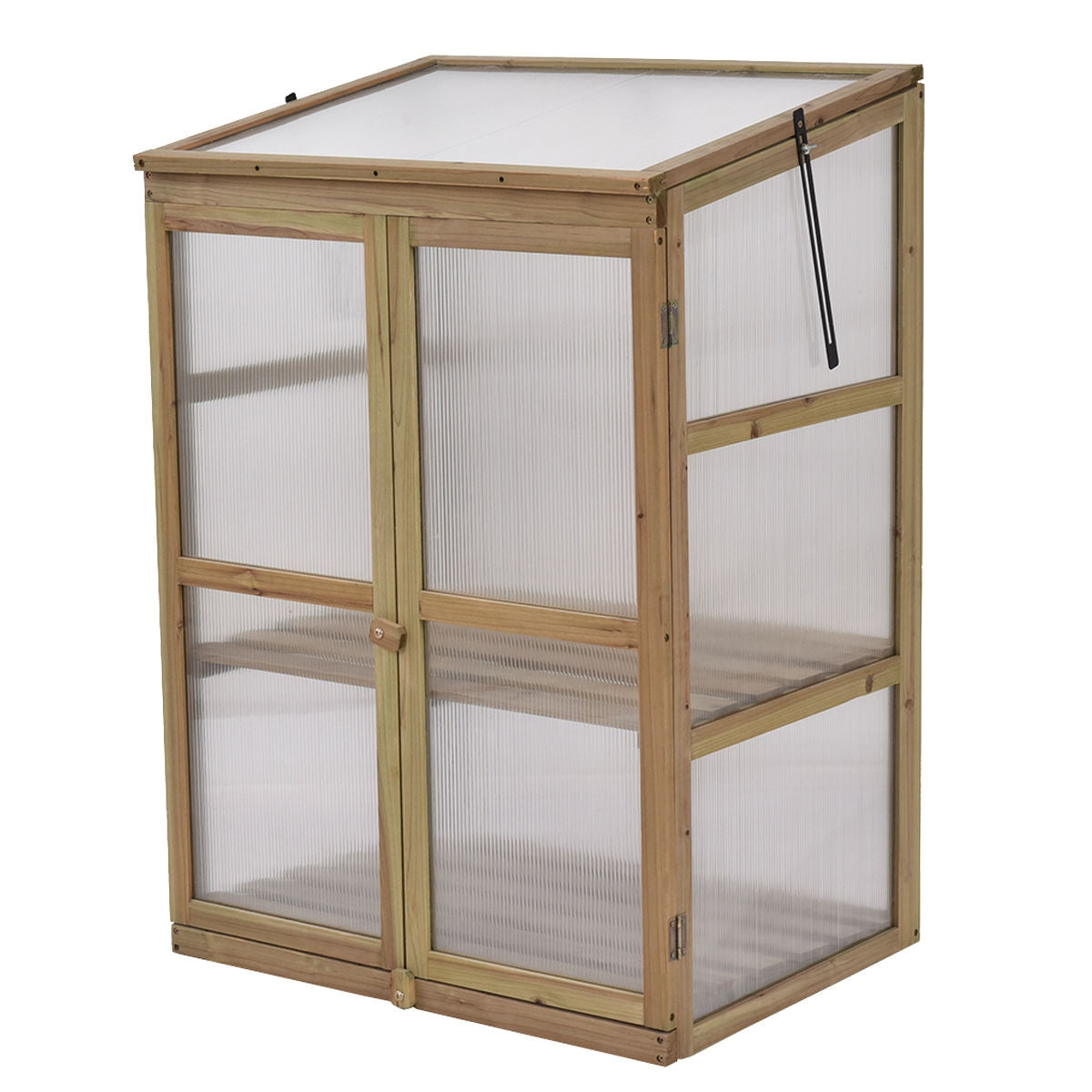 Garden Portable Wooden Raised Plants Greenhouse, Gray Greenhouses at Gallery Canada