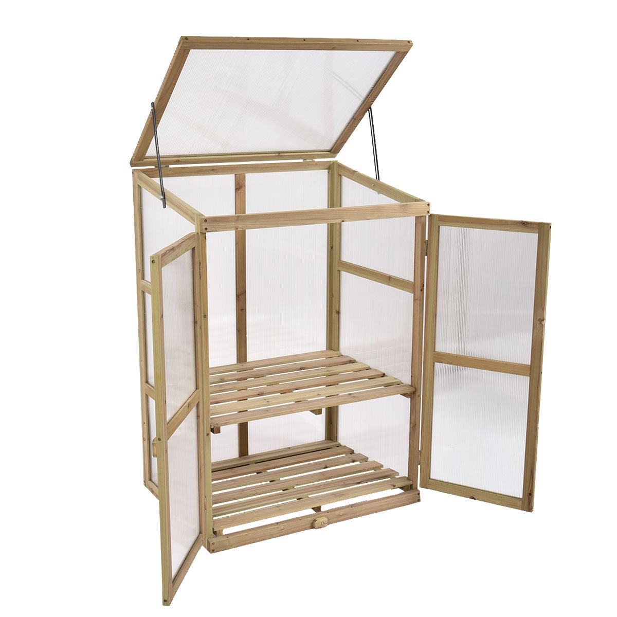 Garden Portable Wooden Raised Plants Greenhouse, Gray Greenhouses at Gallery Canada