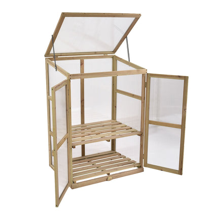 Garden Portable Wooden Raised Plants Greenhouse, Gray Greenhouses at Gallery Canada