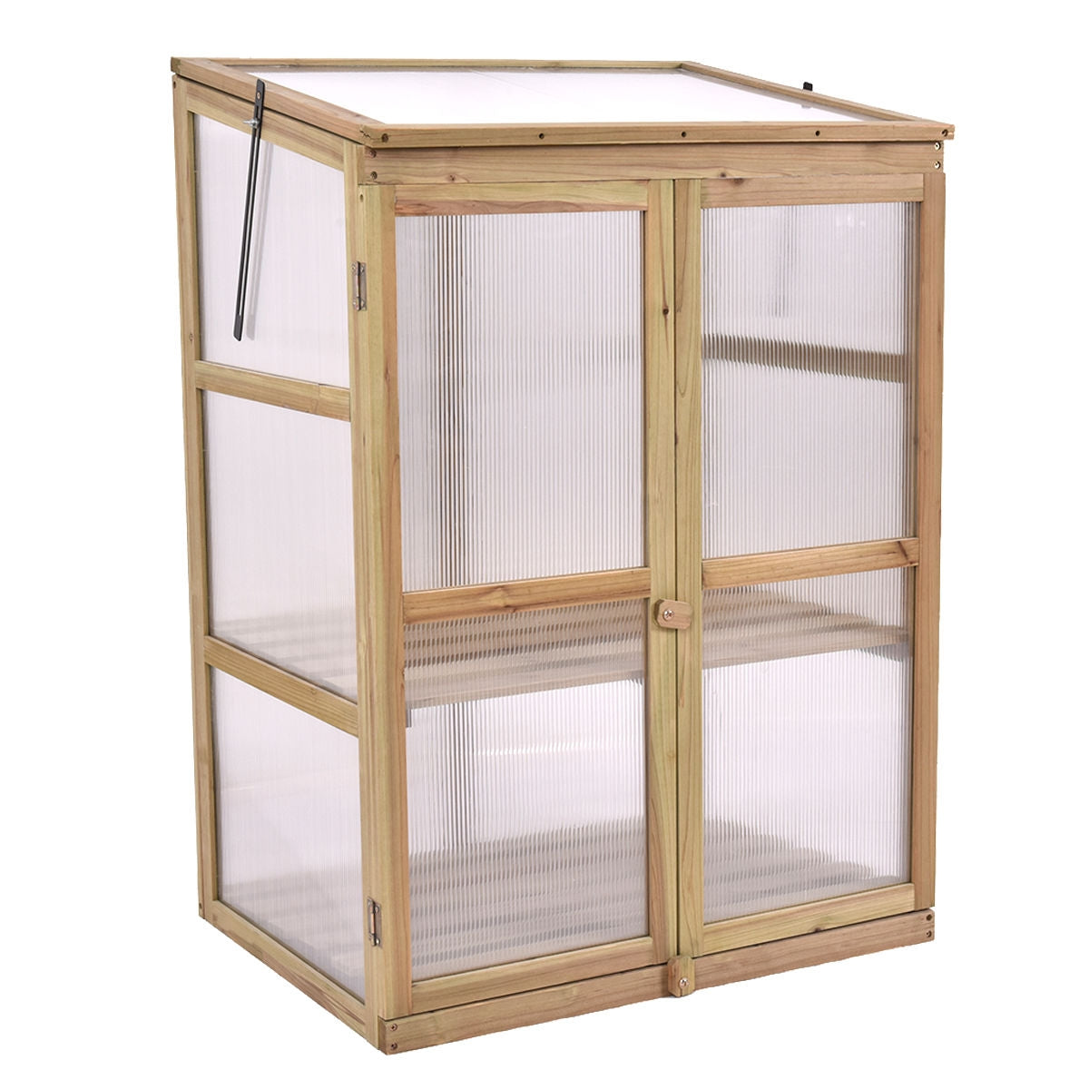 Garden Portable Wooden Raised Plants Greenhouse, Gray Greenhouses at Gallery Canada