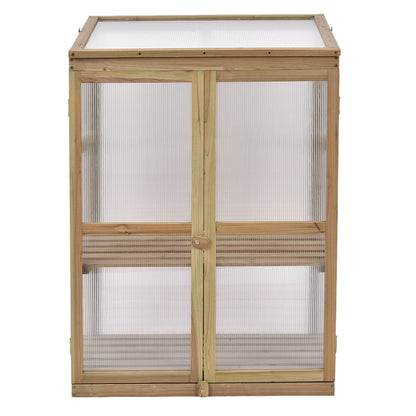 Garden Portable Wooden Raised Plants Greenhouse, Gray Greenhouses at Gallery Canada