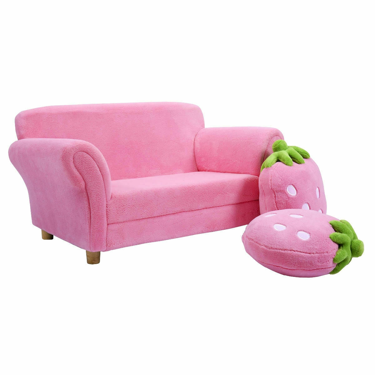 BL/PI Kids Strawberry Armrest Chair Sofa, Pink Kids Chairs & Seating at Gallery Canada