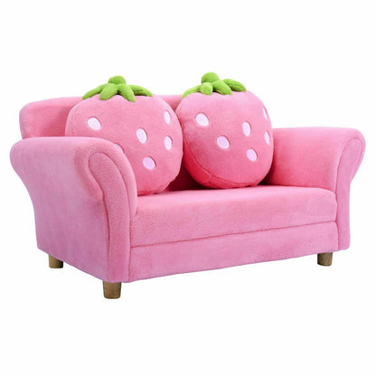 Kids Strawberry Armrest Chair Sofa, Pink Kids Chairs & Seating Pink at Gallery Canada