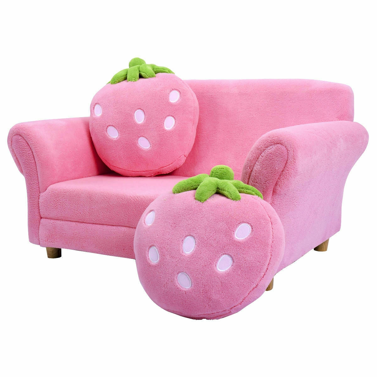 BL/PI Kids Strawberry Armrest Chair Sofa, Pink Kids Chairs & Seating at Gallery Canada