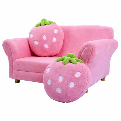BL/PI Kids Strawberry Armrest Chair Sofa, Pink Kids Chairs & Seating at Gallery Canada