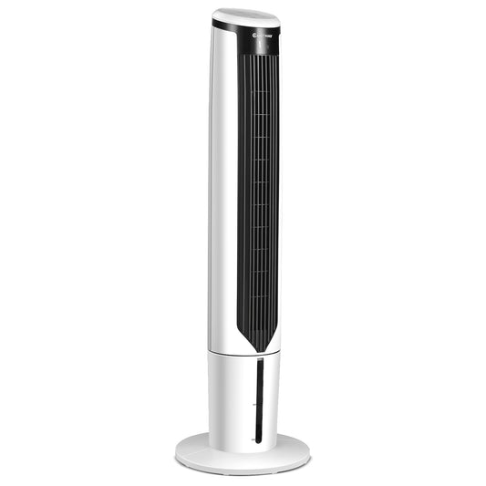 41 Inches Evaporative Air Cooler, 3 Modes, 3 Speeds, White Air Coolers White at Gallery Canada