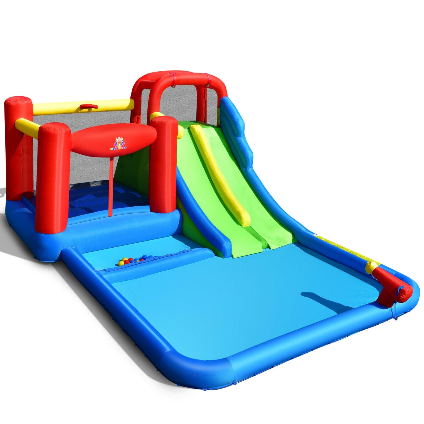 Inflatable Water Slide with Ocean Balls for Kids without Blower Bounce House at Gallery Canada