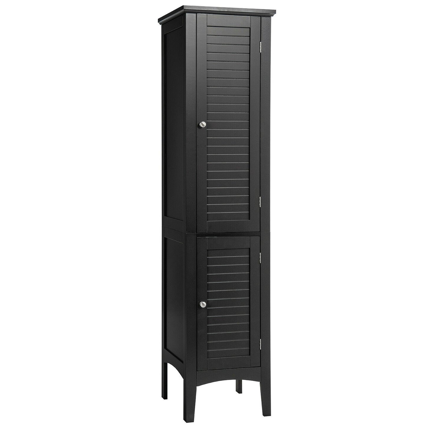Freestanding Bathroom Storage Cabinet for Kitchen and Living Room, Black Floor Cabinets at Gallery Canada