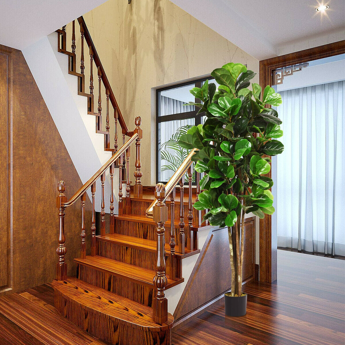 6-Feet Artificial Indoor-Outdoor Home Decorative Planter, Green Faux Plants at Gallery Canada