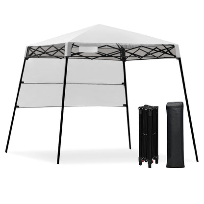 7 x 7 Feet Sland Adjustable Portable Canopy Tent with Backpack, White Canopies at Gallery Canada