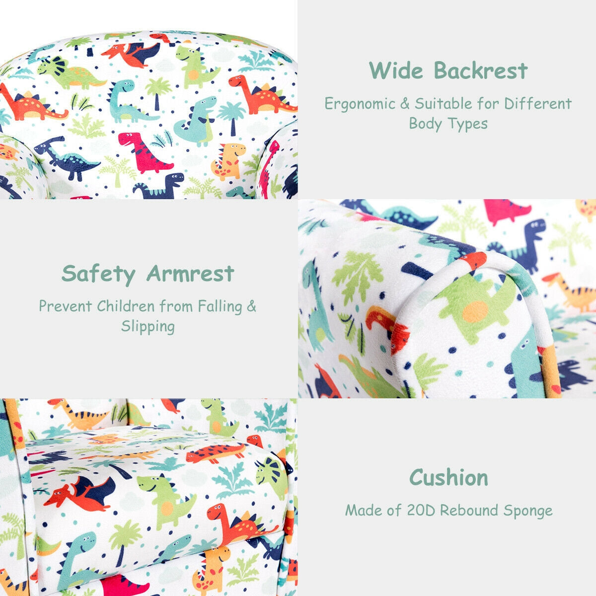 Household Toddler Furnishings Children Armrest Cute Lovely Single Sofa, White Kids Chairs & Seating at Gallery Canada