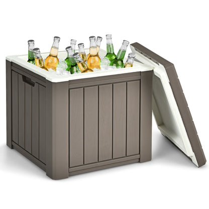 10 Gallon Storage Cooler for Picnic and Outdoor Activities, Brown Coolers at Gallery Canada
