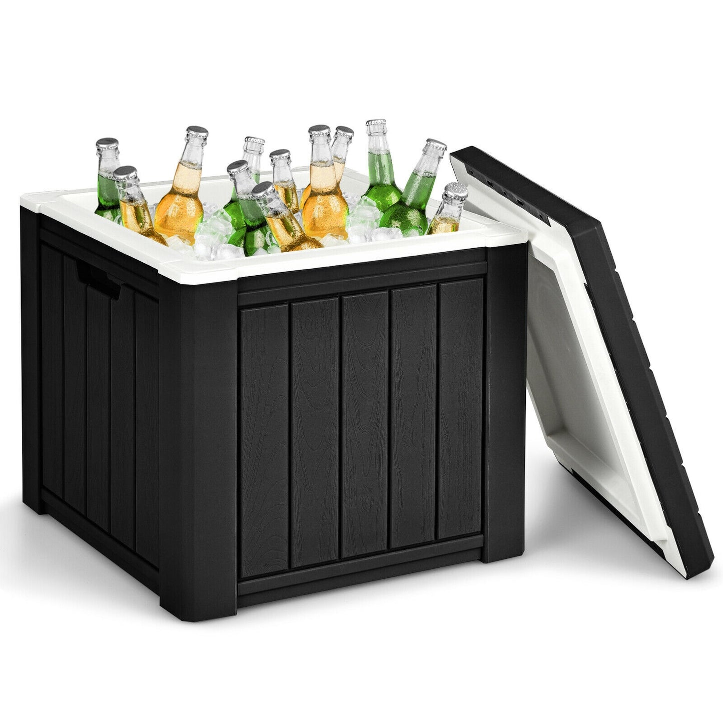 10 Gallon Storage Cooler for Picnic and Outdoor Activities, Black Coolers at Gallery Canada