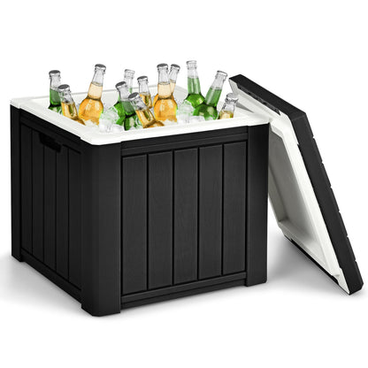 10 Gallon Storage Cooler for Picnic and Outdoor Activities, Black Coolers at Gallery Canada