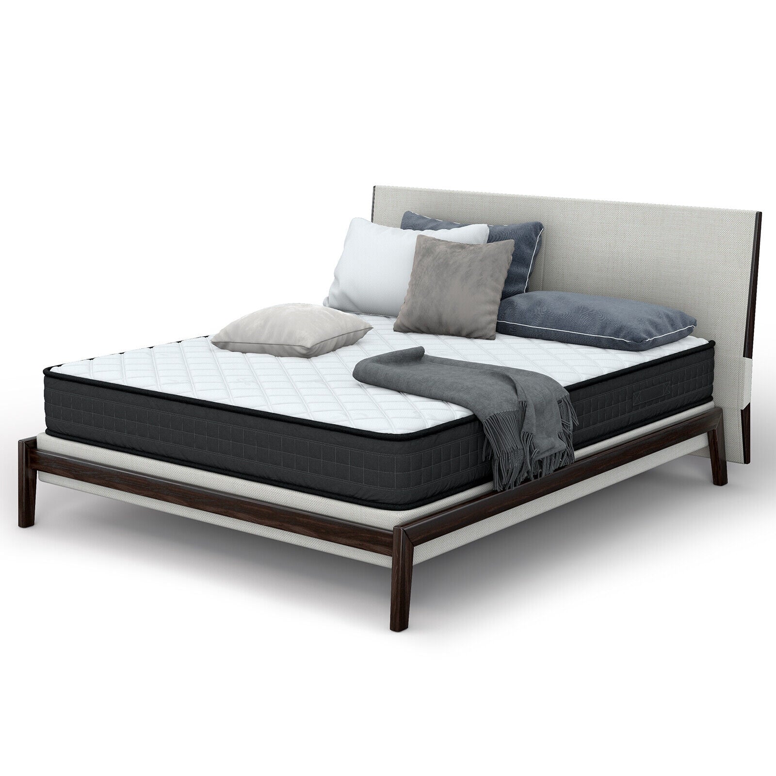 8 Inch Breathable Memory Foam Bed Mattress Medium Firm for Pressure Relieve-Queen Size, White Mattresses at Gallery Canada