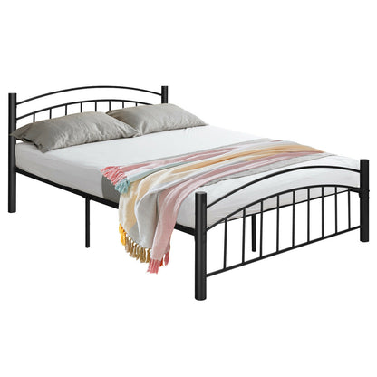 Modern Platform Bed With Headboard, Footboard, Queen Size, Black Simple Bed Frame at Gallery Canada