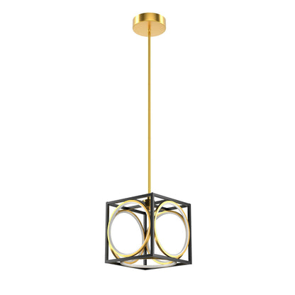 LED Pendant Light, 42 Inches Adjustable Suspender, Golden Ceiling Lights Golden at Gallery Canada