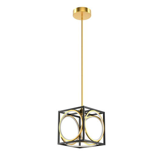 Modern LED Pendant Light with 42 Inches Adjustable Suspender, Golden Ceiling Lights Golden at Gallery Canada