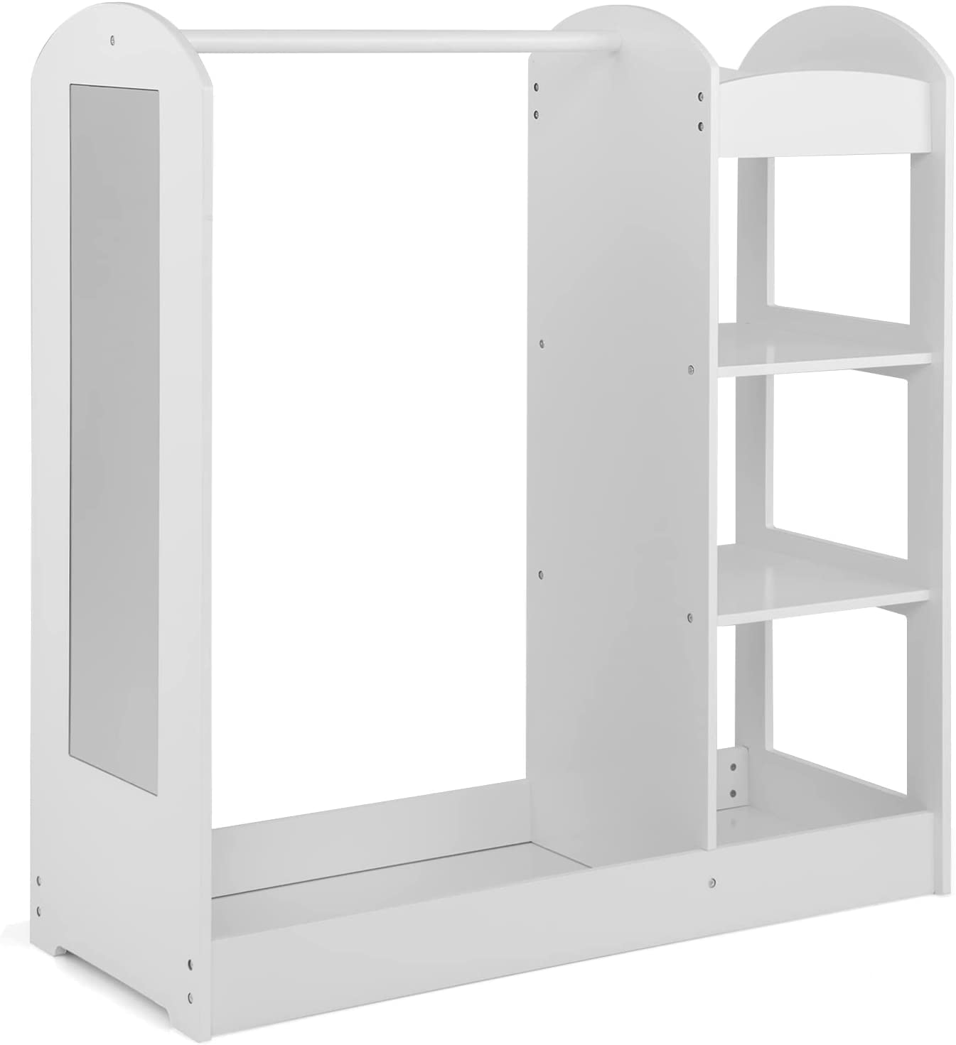 Kids Dress Up Storage With Mirror, White Kids Storage White at Gallery Canada