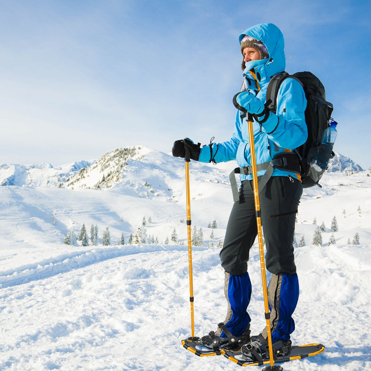 Lightweight Terrain Snowshoes, 25 Inches, Golden