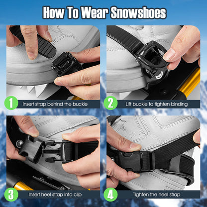 Lightweight Terrain Snowshoes, 25 Inches, Golden