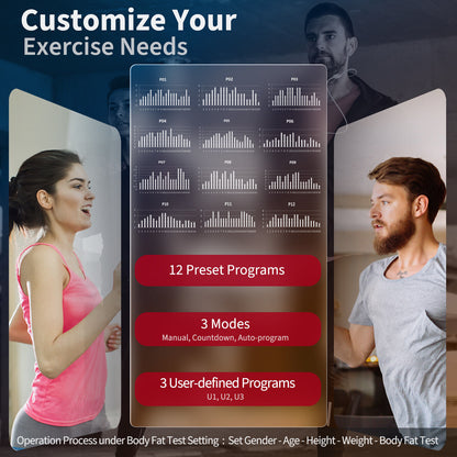 3.75HP Folding Treadmill With App, 12 Programs, Black Treadmills at Gallery Canada