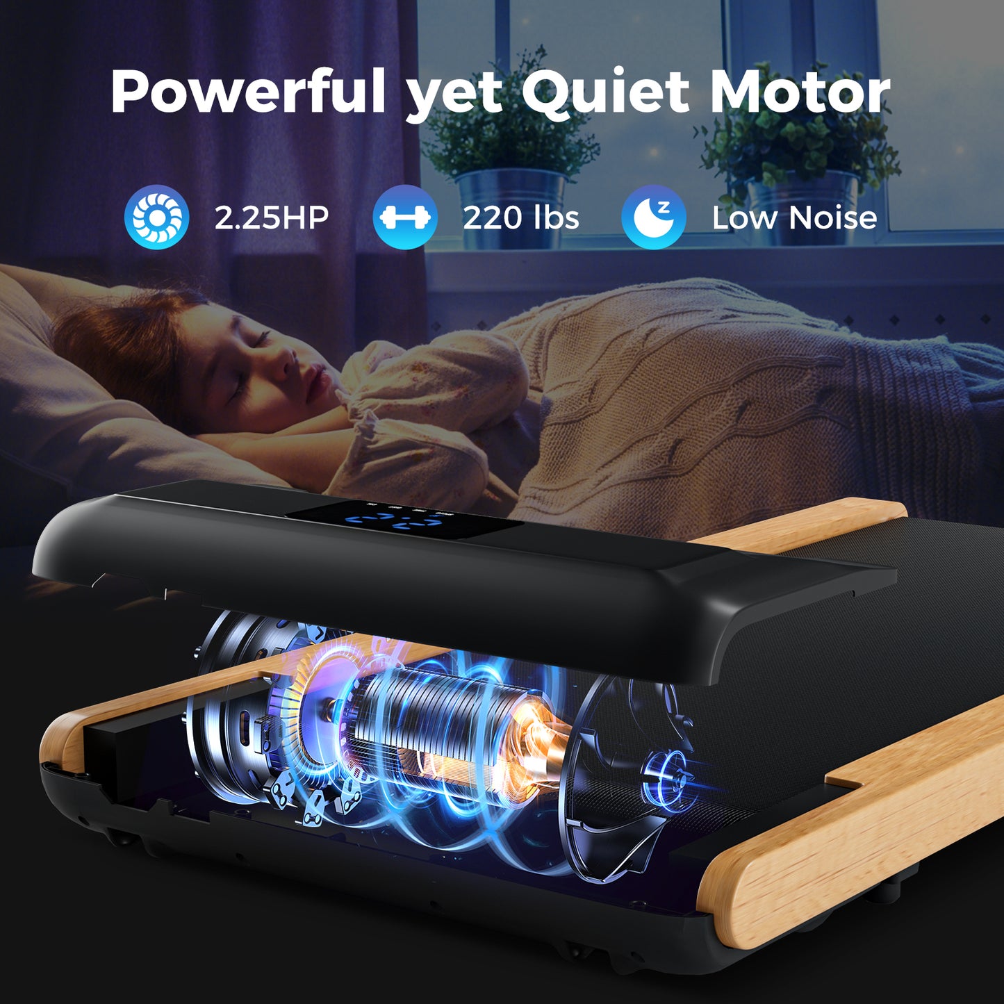 3-in-1 Walking Pad with Remote and Smart APP Control for Home Office, Black Treadmills at Gallery Canada