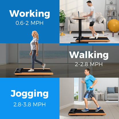 3-in-1 Walking Pad with Remote and Smart APP Control for Home Office, Black Treadmills at Gallery Canada