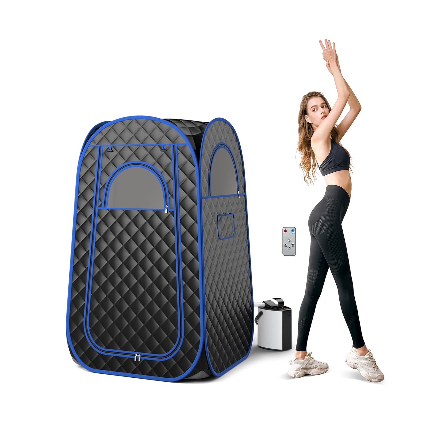 Full-Body Personal Sauna Tent, 1000W 3L Steam Generator, Black Spa & Salon at Gallery Canada