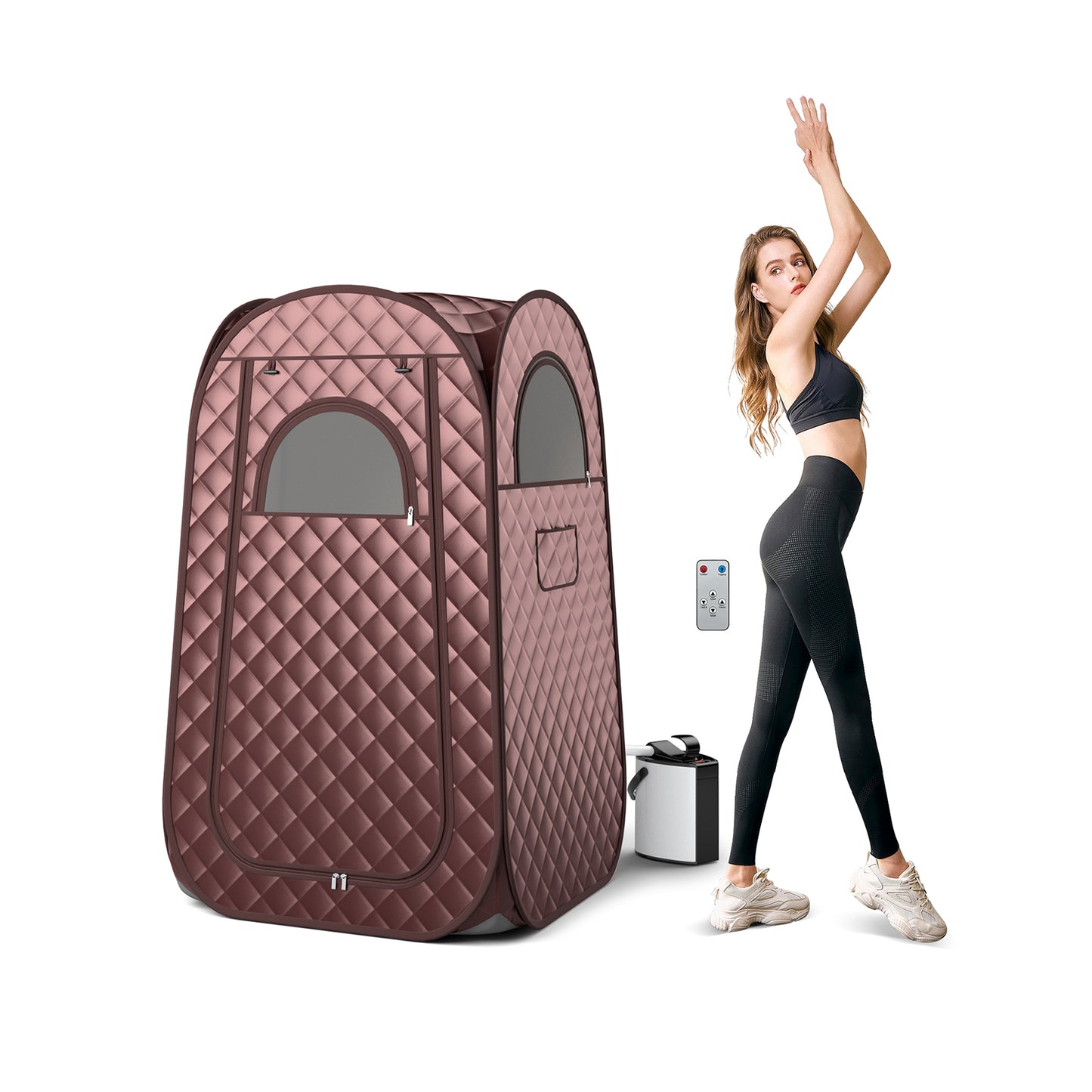 Full-Body Personal Sauna Tent with 1000W 3L Steam Generator for Home Spa Relaxation, Coffee Spa & Salon Coffee at Gallery Canada