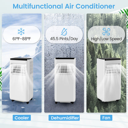 8000 BTU Portable Air Conditioner with Remote Control Cools up to 250 Sq.Ft, White Portable Air Conditioners at Gallery Canada