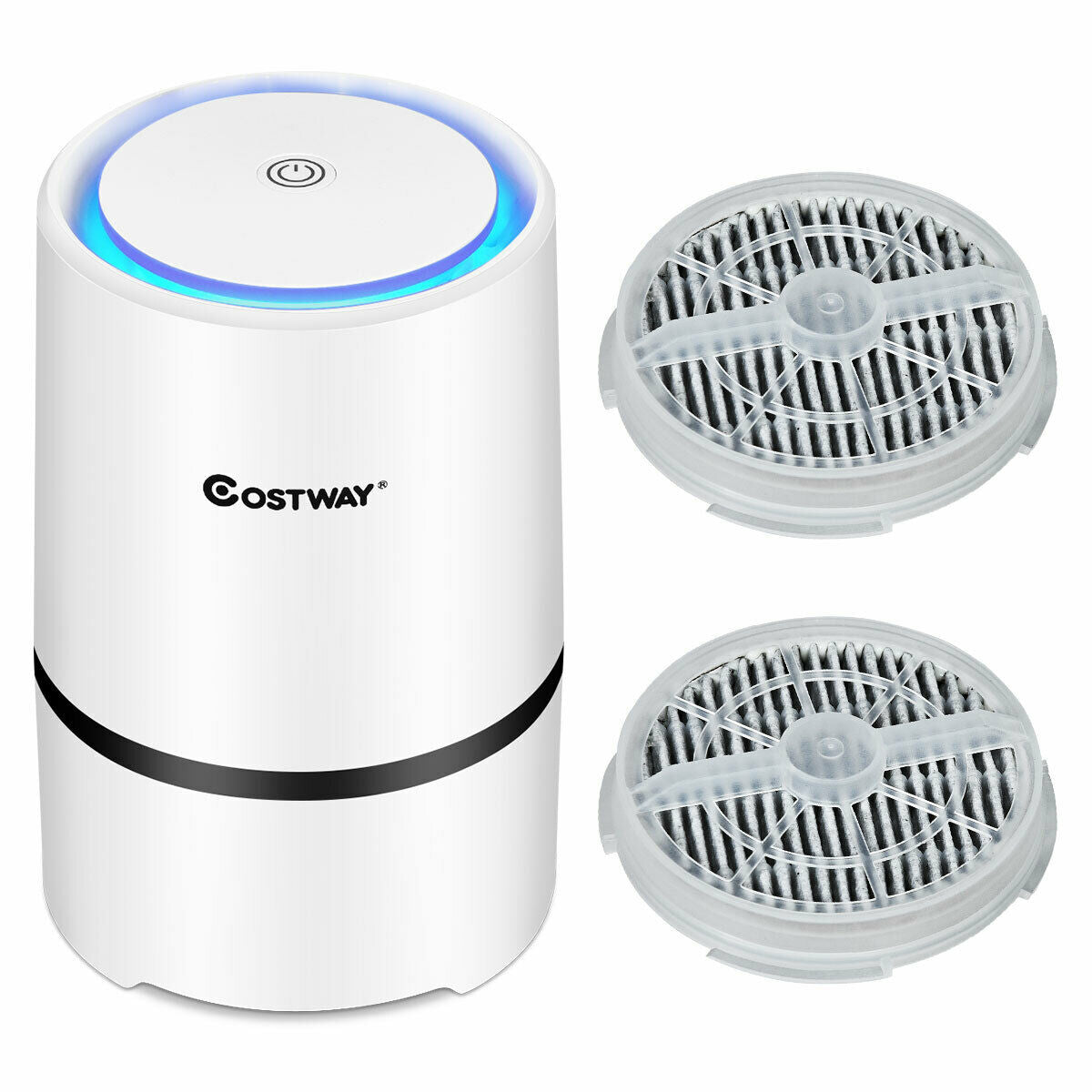Mini Ionic 3-in-1 Composite HEPA Air Purifier, White Air Purifiers at Gallery Canada
