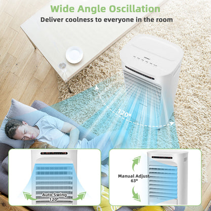 4-In-1 Portable Evaporative Air Cooler, Timer, 3 Modes, White Air Coolers at Gallery Canada