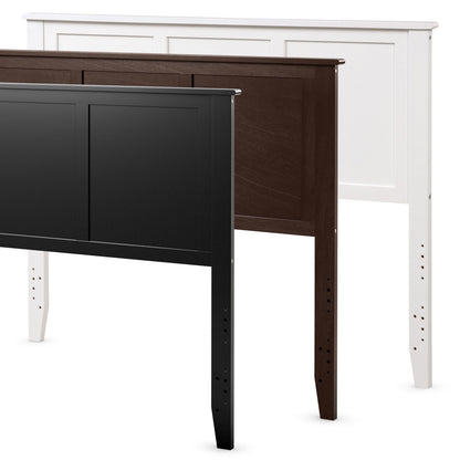 Full Wood Headboard Flat Panel with Pre-drilled Holes and Height Adjustment, Black Headboards at Gallery Canada