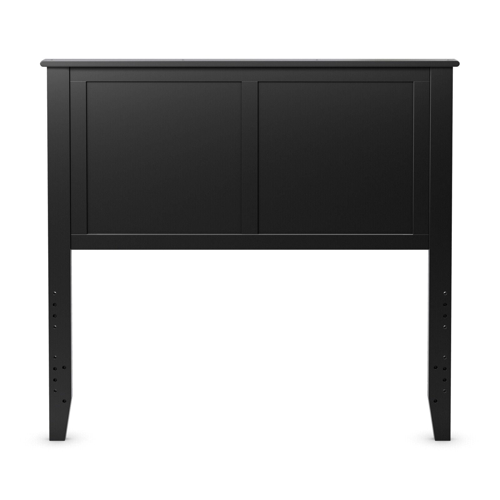 Solid Wood Flat Panel Headboard for Twin-size Bed, Black Headboards at Gallery Canada
