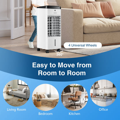 3-in-1 Evaporative Air Cooler with 4 Modes, White Air Coolers at Gallery Canada