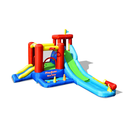 9-in-1 Inflatable Kids Water Slide Bounce House, Multicolor Bounce House Multicolor at Gallery Canada