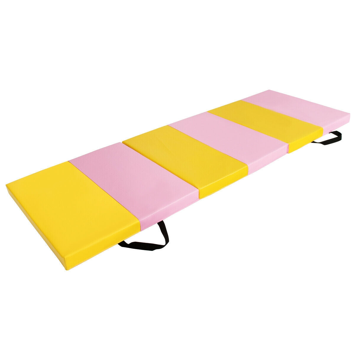 6 Feet x 2 Feet x 2.5 Inch 3-Fold Gymnastics Tumbling Fitness Mat, Yellow Yoga & Gym Mats at Gallery Canada
