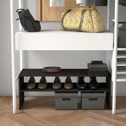 3 Pieces 31-Inch Stackable Multi-Shape Shoe Rack, Brown Shoe Racks & Storage Benches at Gallery Canada